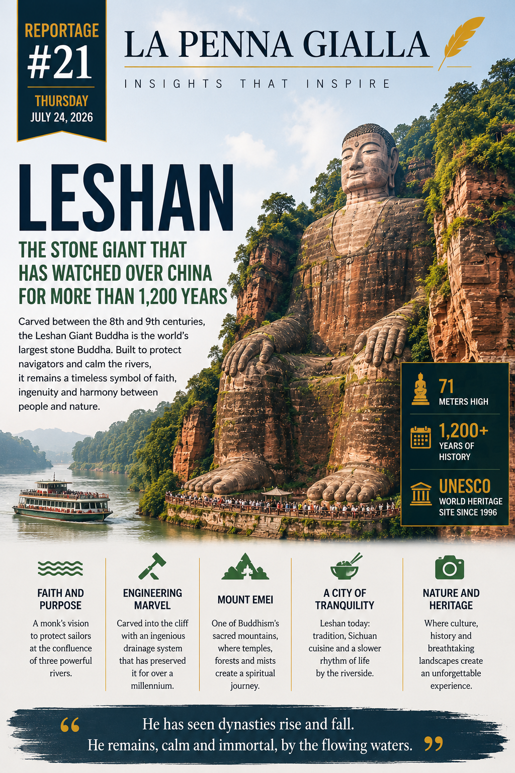 Leshan: The Stone Giant That Has Watched Over China for More Than Twelve Centuries